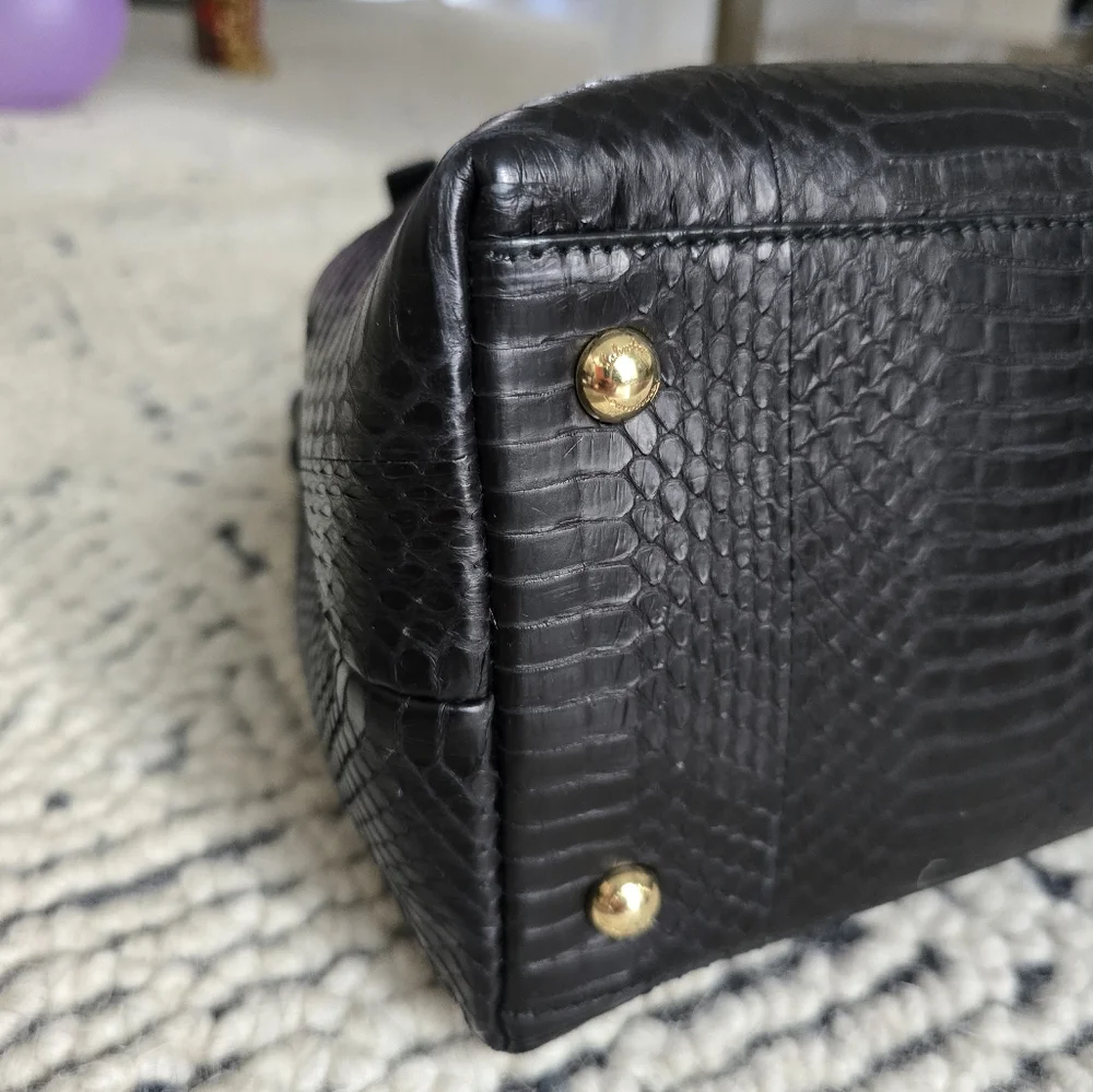 ๐ Salvatore Ferragamo Authentic Black Python Bag - Picture 7 of 15